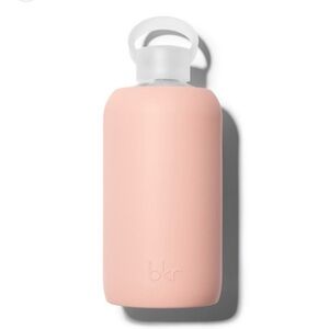 bkr Bellini Glass Water Bottle Opaque Peach
